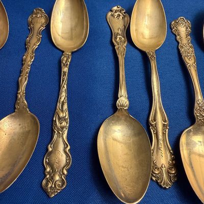 Antique Sterling Spoons Lot - Tiffany & More - 314 grams