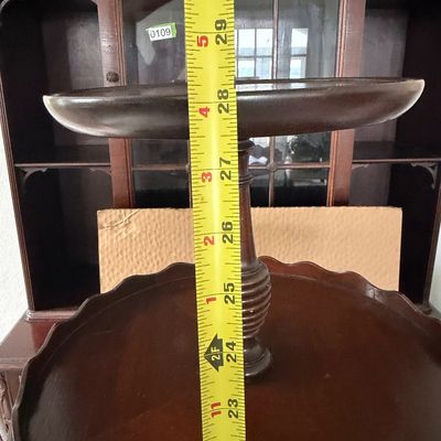 Vintage Monogany Two-Tier Dumbwaiter Accent Table