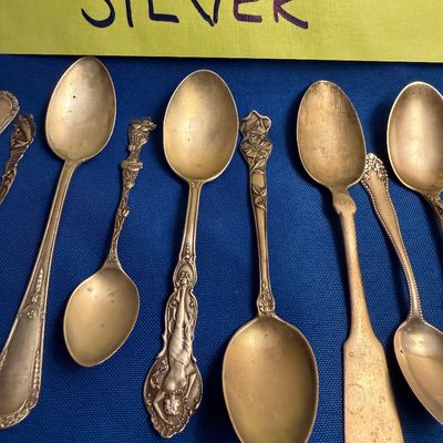 Silver & Silver Plate Spoon Collection