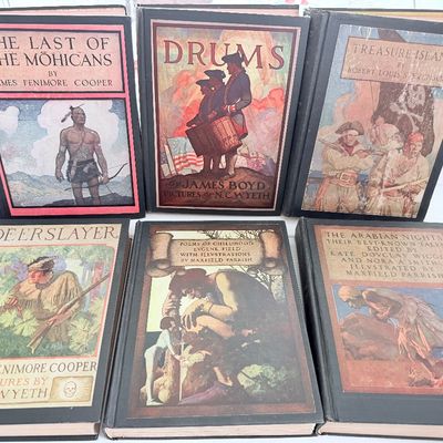 c.1920s James Fenimore Cooper Hardback Book Set