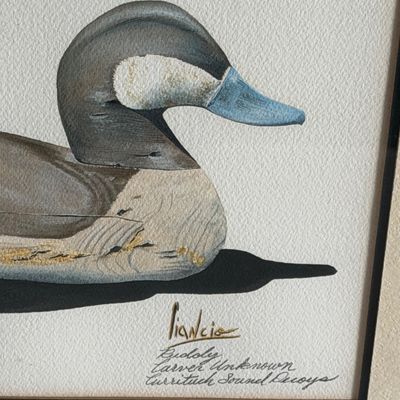 Signed Waterfowl Print Carmelo Ciancio Framed