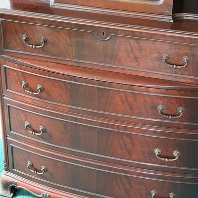 Antique Mahogany Secretary Writing Desk