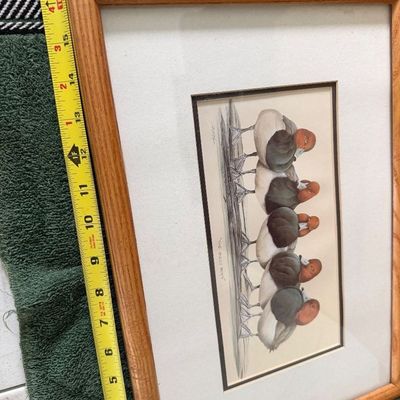 Framed Art Print Titled “The Bully Boys” *Redhead Ducks