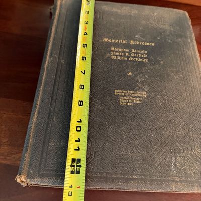 Antique Bound Hardback - Abraham Lincoln Memorial Addresses