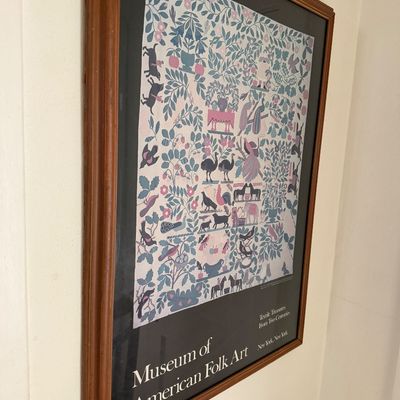 Vintage Exhibition Framed Poster- Museum of American Folk Art
