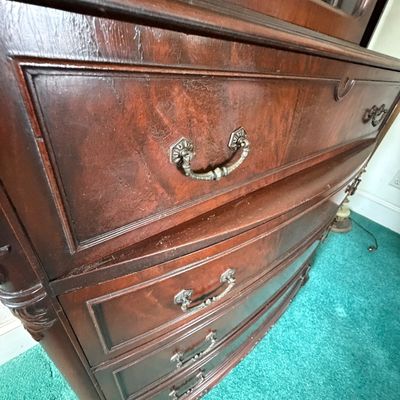 Antique Mahogany Secretary Writing Desk