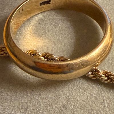 14k Gold Estate Jewelry Lot - Bracelet & Rings