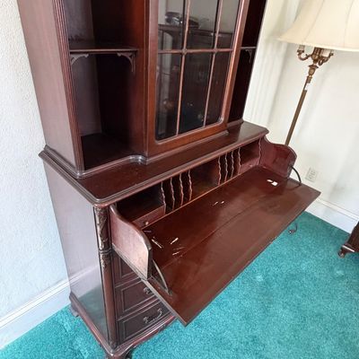 Antique Mahogany Secretary Writing Desk