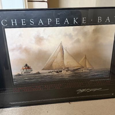 Chesapeake Bay - Thomas Point Lighthouse Shoal FRAMED