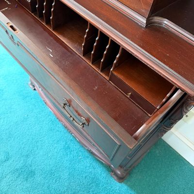 Antique Mahogany Secretary Writing Desk