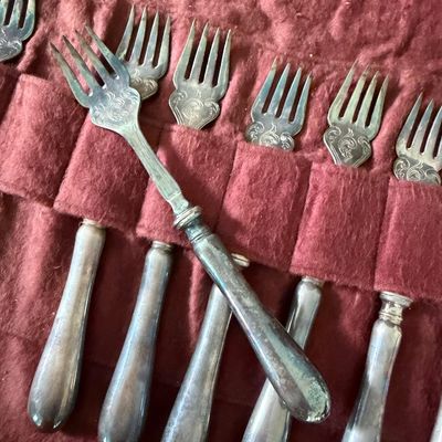 Antique German Silver Plate Alex Katsch Flatware