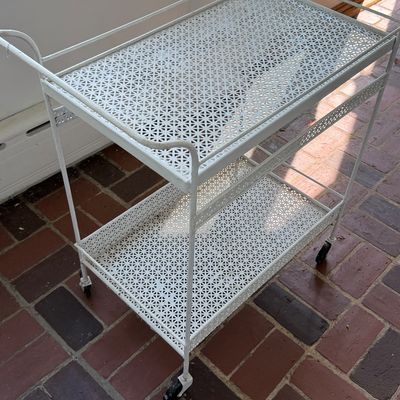 Vintage Metal Tea Cart