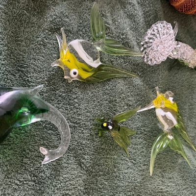 Vintage hand blown Figures & Assorted Decor
