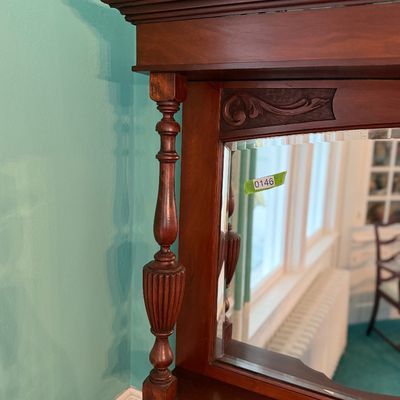 Fantastic Antique Mahogany Buffet w/ Mirror