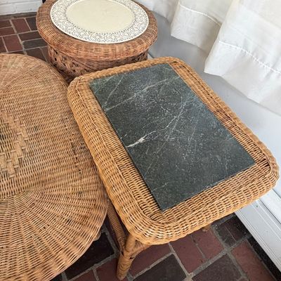 Brown Patio Wicker Lot