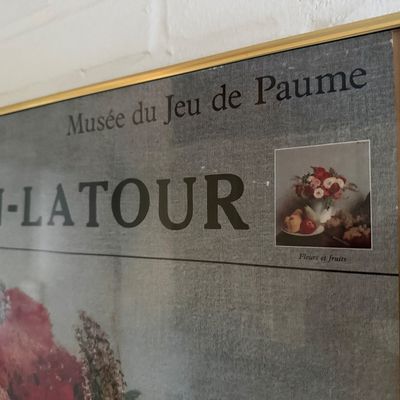 Vintage Framed Exhibition Poster - Flowers and Fruit