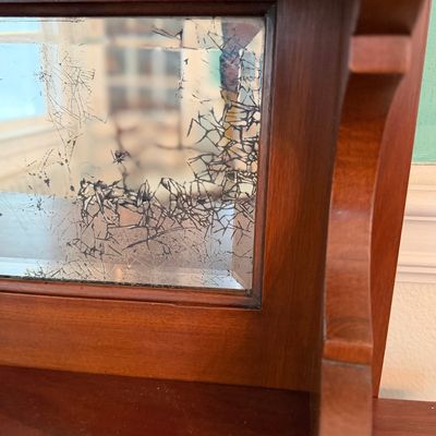 Fantastic Antique Mahogany Buffet w/ Mirror