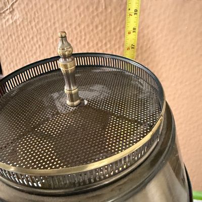 Vintage Mid-Century Brass Bouillotte Style Table Lamp
