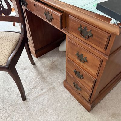 Vintage Monitor Furniture Company Desk & Chair