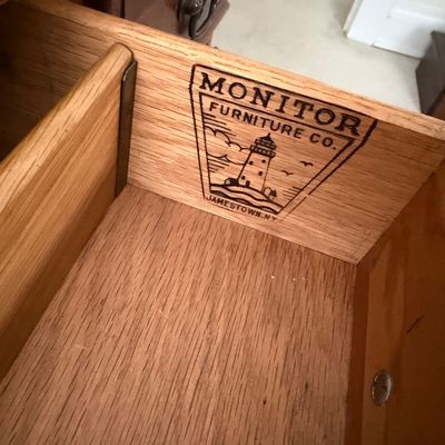 Vintage Monitor Furniture Company Desk & Chair