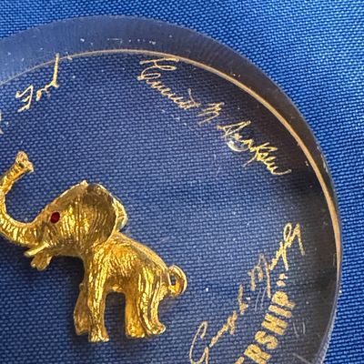 1968 Encased Republican Elephant