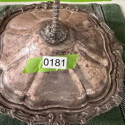 Vintage Silver Plated Lidded Serving Dish