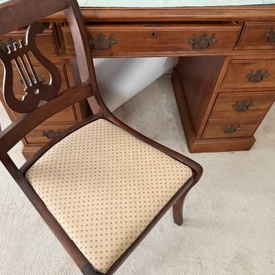 Vintage Monitor Furniture Company Desk & Chair