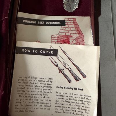 Vintage Knife / Carving Sets In Original Cases