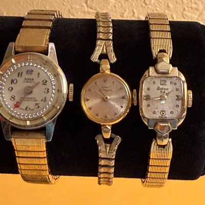 Vintage Ladies Watch Lot Girard Perregaux Certina +++