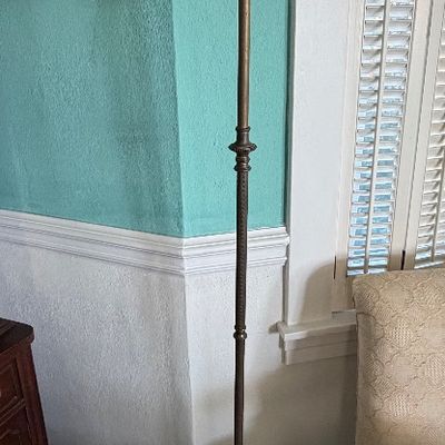 Vintage Two Light Bouillotte-Style Lamp