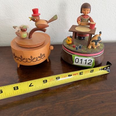 THREE Vintage European Music Boxes