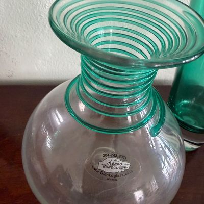 TWO Blenko Glass Pieces