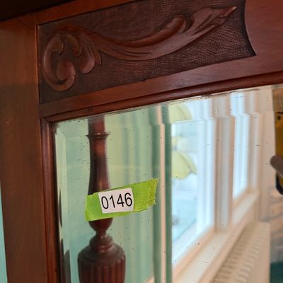 Fantastic Antique Mahogany Buffet w/ Mirror