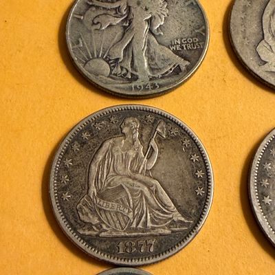 Antique Silver Coins Lot - Liberty Halves V Nickel Dimes