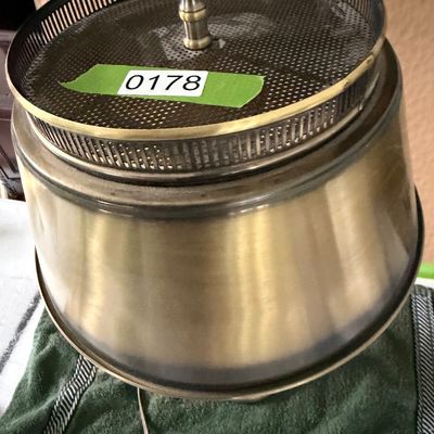 Vintage Mid-Century Brass Bouillotte Style Table Lamp