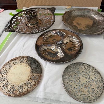 Vintage Silver Plated Serving Pieces & Trivets