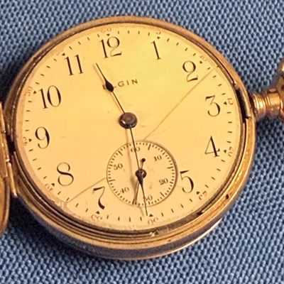 Elgin Women's Antique Gold Pocket Watch