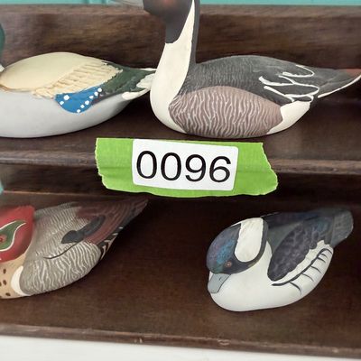 Duck Miniatures On Display Stand