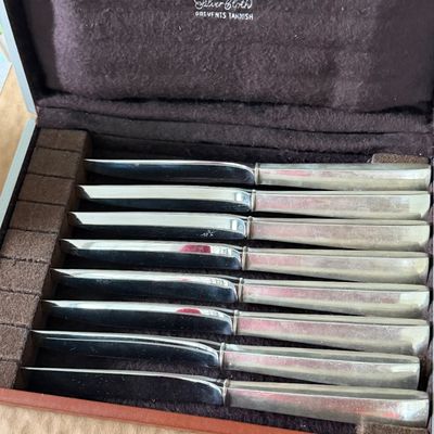 Vintage Knife / Carving Sets In Original Cases