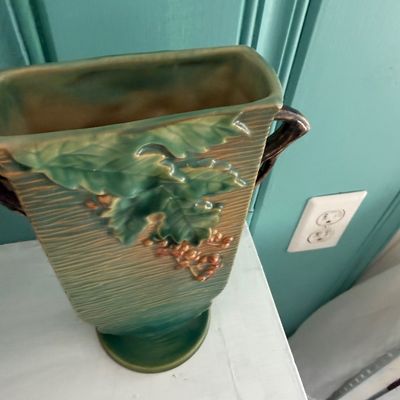 Tall Roseville Vase