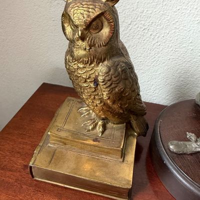 Owls & Abe Paperweights / Bookends
