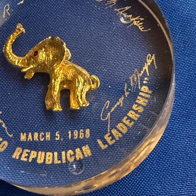 1968 Encased Republican Elephant