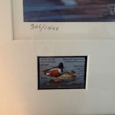 91/92 Maryland Duck Stamp Print / 3 pc framed art