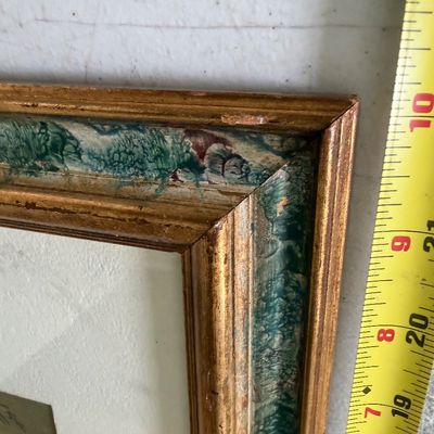 Framed Watercolor Landscape Painting