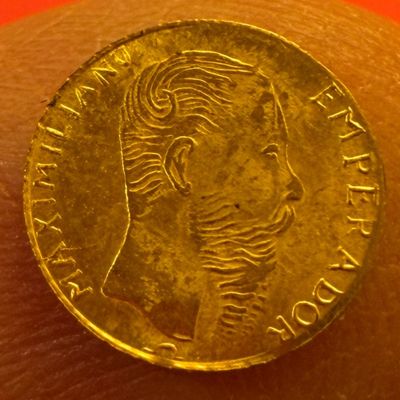 1865 Mexican Gold Coin Emporer Maximiliano