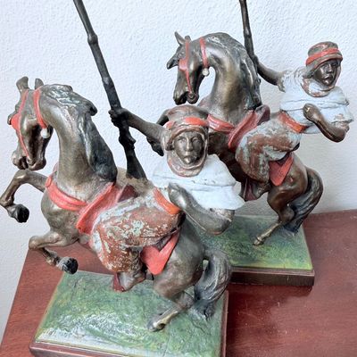 Paul Herzel Bronze Bookends