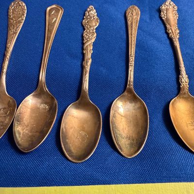 Silver & Silver Plate Spoon Collection