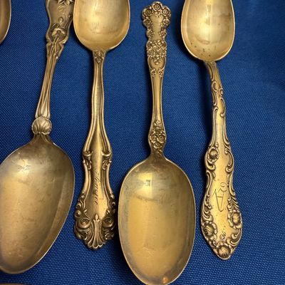 Antique Sterling Spoons Lot - Tiffany & More - 314 grams