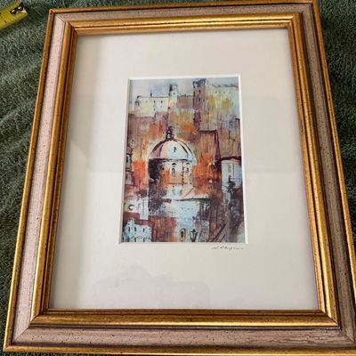 Framed European Cityscape