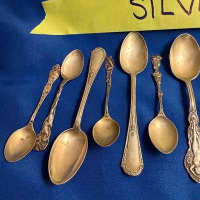 Silver & Silver Plate Spoon Collection
